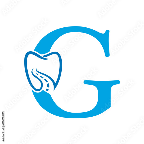  Dental Logo Combine With Letter G Vector Template