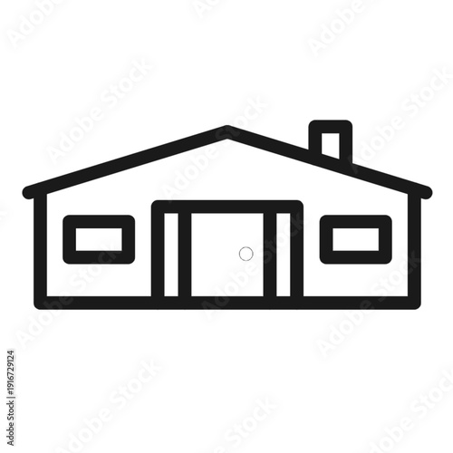 building vector sketch icon