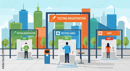 Testing Registration Center in an Urban Environment