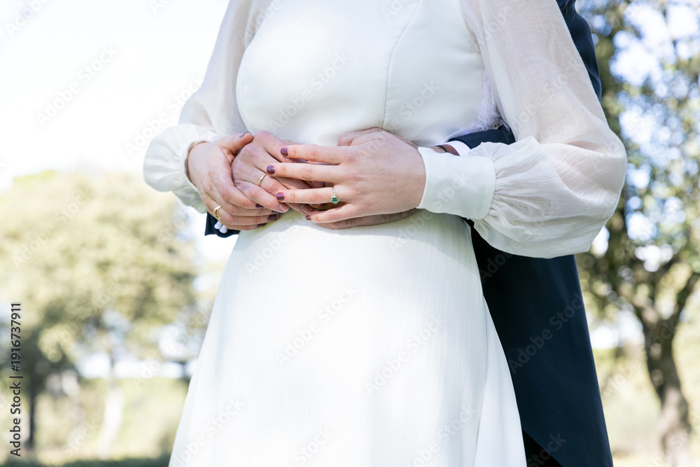 Obraz premium boda, mano, amor, novia, par, mujer, novio, gente, falda, agiotaje, anillas, casado, participación, digno, 2, exitos, felicidad, junto