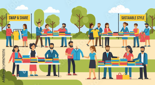Community Swap and Share Market with Sustainable Style