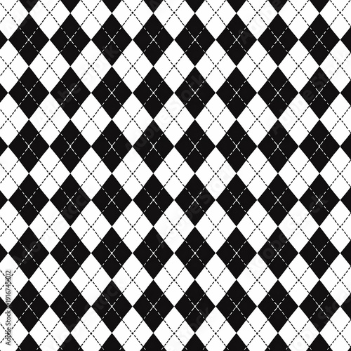 black and white checkered pattern