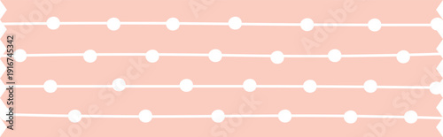 Cute kawaii tape. Washi paper decorative label