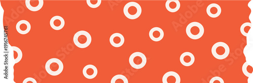 Ripped scrapbook paper stripe. Color washi tape