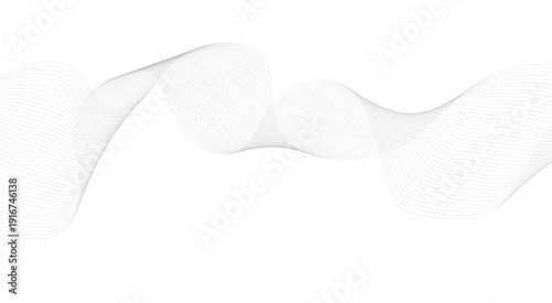 Modern abstract glowing wave lines. Smooth curved Dynamic flowing wave lines design element. Futuristic technology.