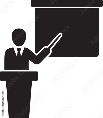 Wallpaper Mural Businessman holding blank board illustration Torontodigital.ca