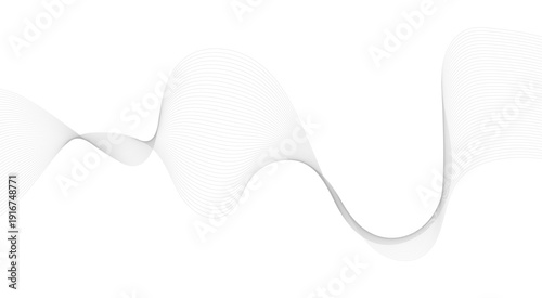 Dynamic flowing wave lines design element. Futuristic technology and sound wave pattern. Modern abstract glowing wave lines. Smooth curved.