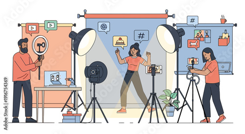 Studio Live Streaming Setup with Content Creator