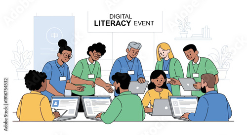 Digital Literacy Event Team Collaboration