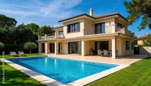 Wallpaper Mural Luxury villa with a swimming pool Torontodigital.ca