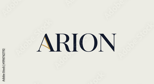 Arion Elegant Serif Logo – Luxury Typography Brand Identity Design