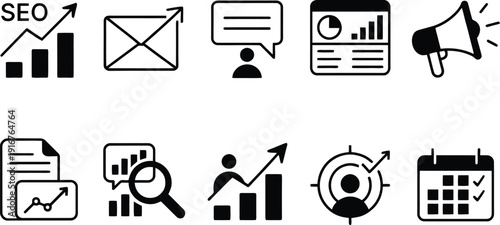 Stylized Letter D and Number 13 Vector Illustration