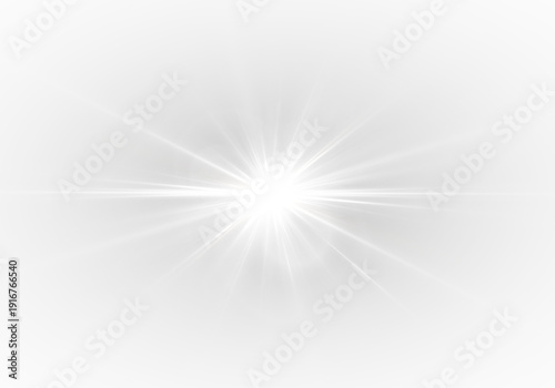 Star explosion with flare and bright rays in a dynamic burst and sparkle effect. Stadium spotlight and glowing details enhance the vivid scene.