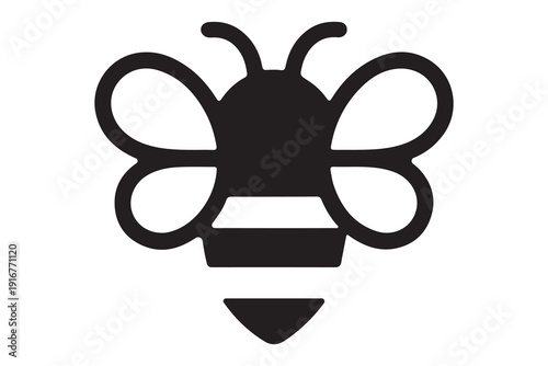 Minimalist Bee Icon