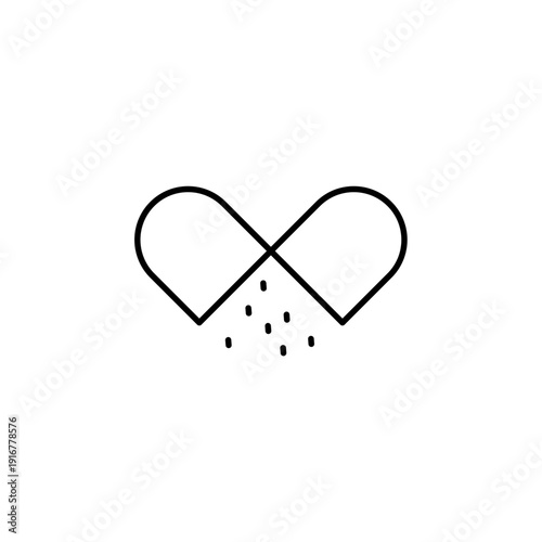 pills vector icon. flat sign for mobile concept and web design. Symbol, logo illustration. Vector graphics