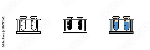 blood test icon. Line, solid and filled outline colorful version, outline and filled vector sign. Idea Symbol, logo illustration.