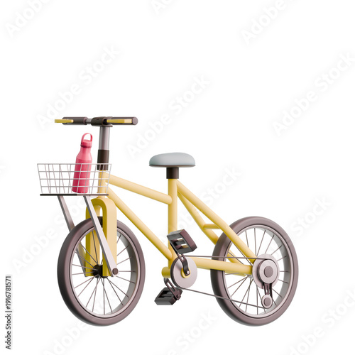 3D Illustration of Bicycle Icon