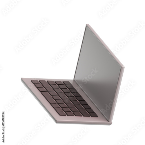 3D Illustration of Laptop Icon