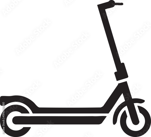 Scooter silhouette for urban mobility and personal transportations