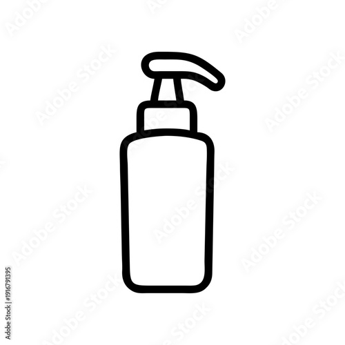 A sleek pump bottle commonly used for skincare or hand sanitizer applications.