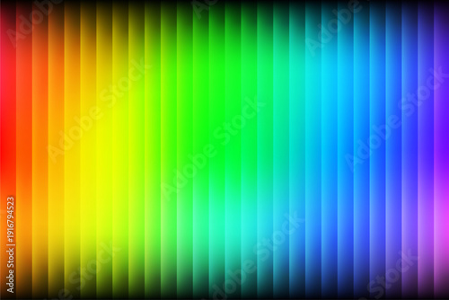 Vibrant rainbow colored vertical stripes gradient transitioning smoothly from red to violet hues in a modern abstract design