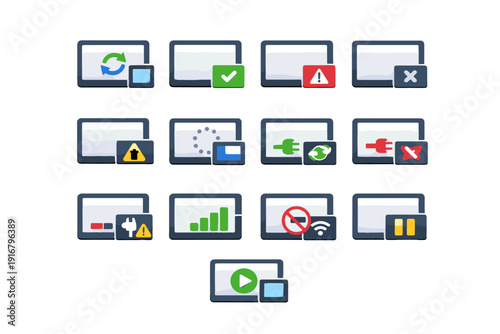 Sync success icon lost strong picture generation simple mode reconnect vector network