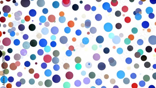 Colorful polka dot background material
