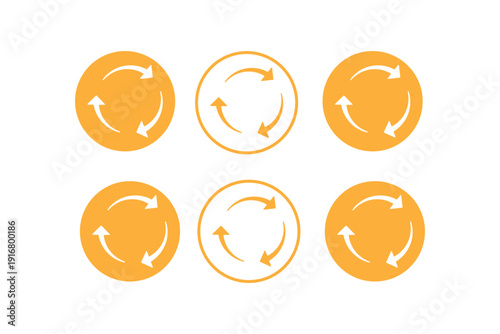 Refresh Button Icon Vector Illustration Design. refresh arrow icon transparent. reload, reset. repeat, recycling sign. circular arrow icon vector. update icon. replay, reboot sign in white