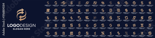 Collections of initial letter S logo design. Usable for business and company logo