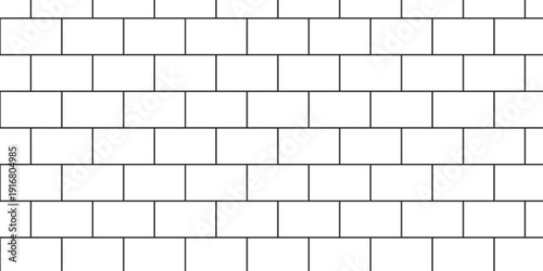 Urban abstract pavement floor and wall white structure brick wall row wallpaper texture design.