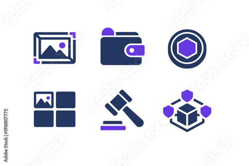 Background digital frame no image vector art simple generation letters text icon