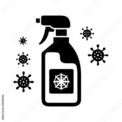 Disinfection Spray Silhouette Medical Icon