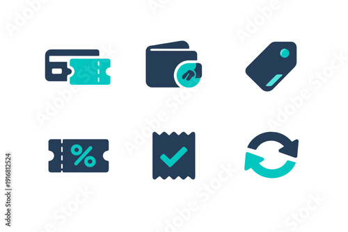 Labels vector clean wallet generation icon white simple ticket digital no image