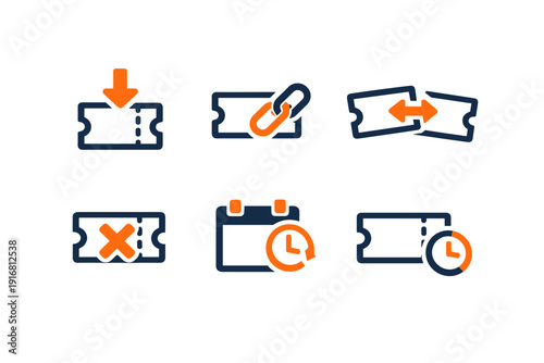 Scalable download no numbers letters simple vector generation image ticket event icon