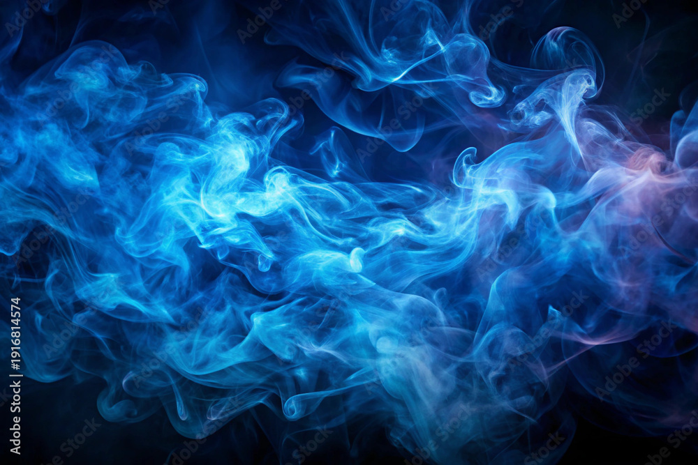 Fototapeta premium A striking cloudy abstract background with a prominent blue tone. Bright. Background material. Graphic material.