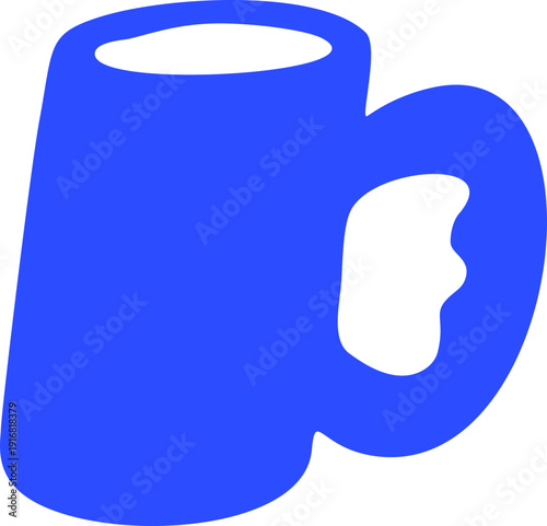 Doodle Mug Hand Drawn