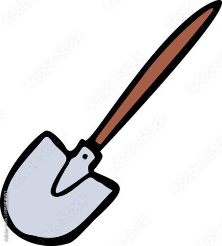 Hand Drawn Shovel Doodle