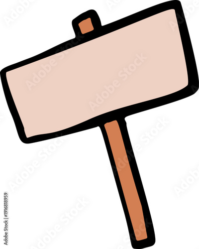 Hand Drawn Protest Sign Doodle