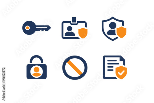 Scalable generation badge clean vector labels sign account icon no access simple