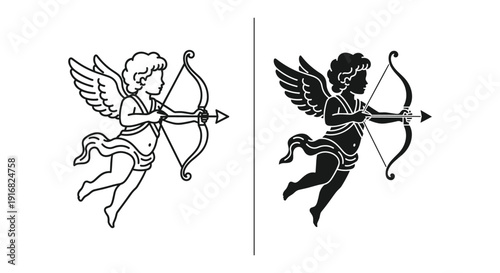 Valentines Day Cupid Illustrations