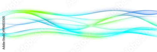 Futuristic Neon Gradient Wave Banner Transparent PNG