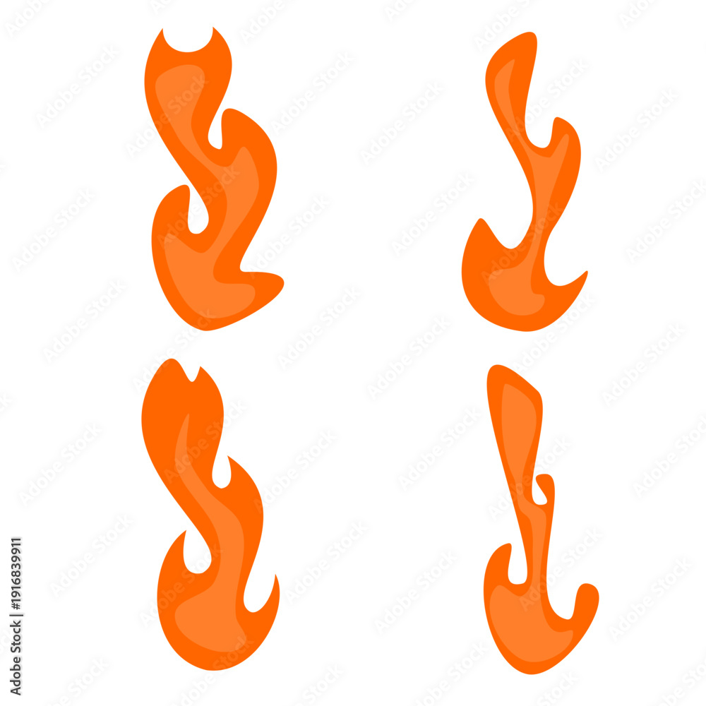 Obraz premium fire blaze flat icon energy burn