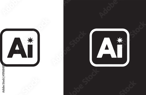 Adobe Illustrator isolated white and black background