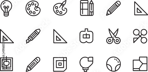 Black and white and creativity painting editing