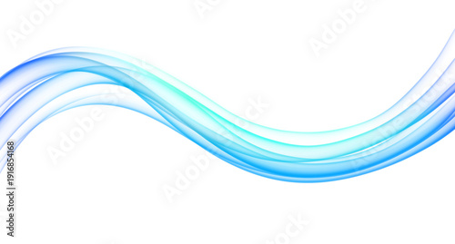 Wallpaper Mural Abstract Blue Green Gradient Wave Isolated on Transparent Background Torontodigital.ca
