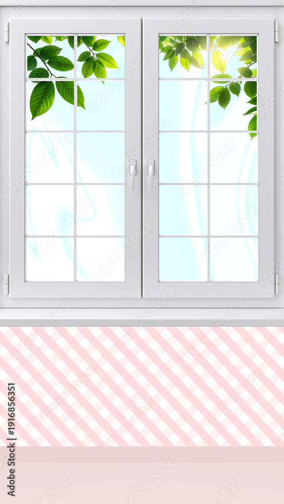 Fototapeta premium Empty room background with window.