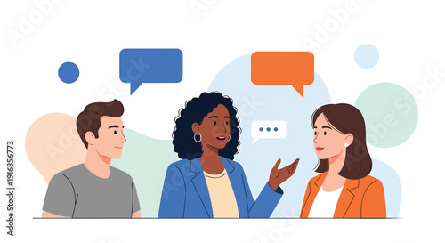 Flat design people communication icons. Includes dialogue, conversation, discussion, and chat symbols. Created in modern style with pastel color palette.