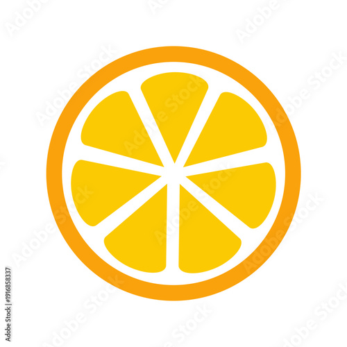 Orange fruit icon. Vector image