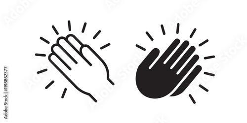 Clap Icons Illustration,Clapping Hands Applause Icon