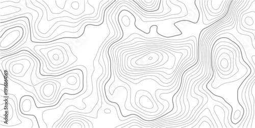 Vector geographic contour mounted map background. Abstract minimal The patter discovery vector topo map. Modern design with White background with topographic wavy pattern design.